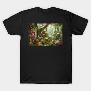 Surreal magic forest T-Shirt